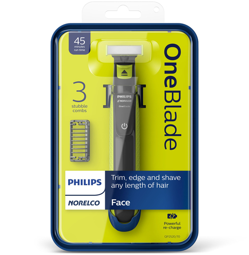 Philips Norelco OneBlade QP2520/70 beard trimmer Battery Wet & Dry Black, Green – image 2