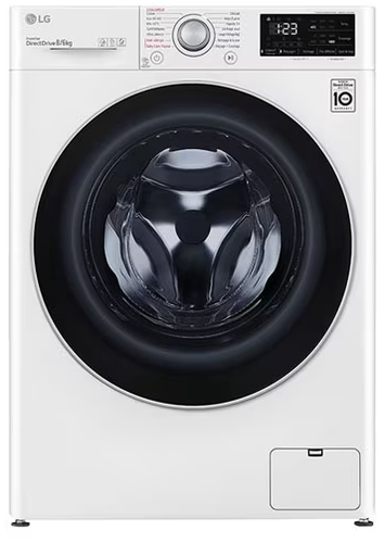 LG F864V31WRS washer dryer Freestanding Front-load White