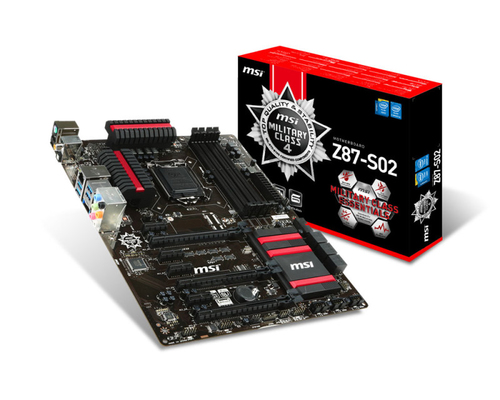 MSI Z87-S02 motherboard Intel® Z87 LGA 1150 (Socket H3) ATX
