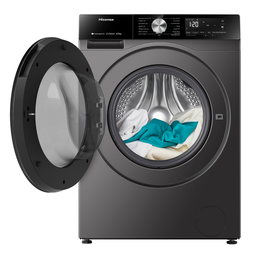 Hisense WD3S8043BT3 washer dryer Freestanding Front-load Titanium – image 2