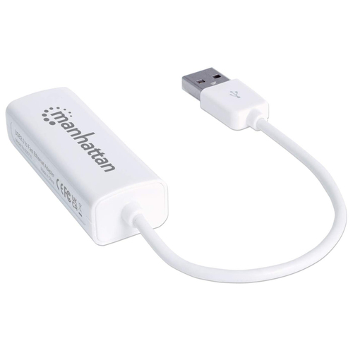 Manhattan Adaptador de red Fast Ethernet USB-A, 10/100 Mbps, 480 Mbps (USB 2.0), RJ45, blanco, 3 años de garantía imagen 5