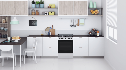 Indesit IS67G4PHX/E/1 Freestanding cooker Electric Gas Black, Stainless steel – image 8