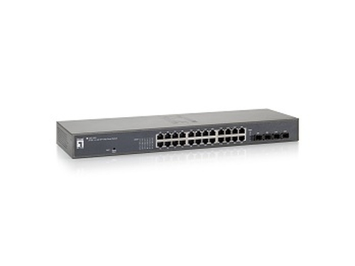 LevelOne 24 GE + 4 GE SFP Web Smart Switch