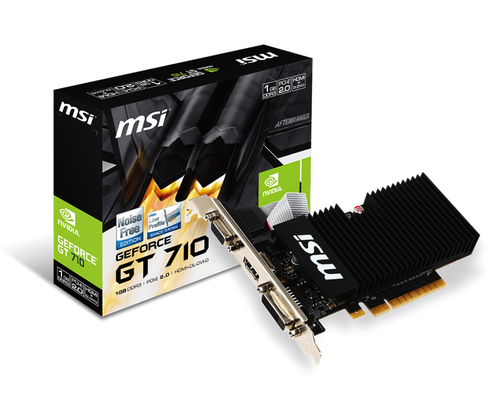 MSI GT 710 1GD3H LPV1 видеокарта NVIDIA GeForce GT 710 1 GB GDDR3