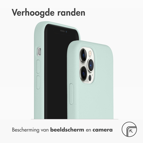 Accezz Liquid Silicone voor Apple iPhone 12 (Pro) Telefoonhoesje Blauw, afbeelding 7