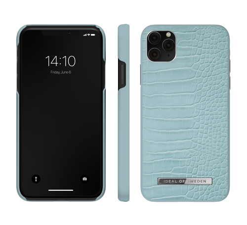 iDeal of Sweden Atelier Case iPhone 11PM/XSM Soft Blue Croc – image 2