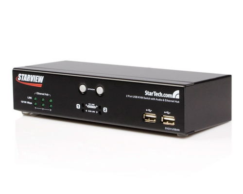 StarTech.com SV231USBAN KVM switch Black