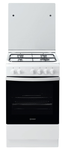 Indesit IS5G0PMW/FR Freestanding cooker Gas Black, White