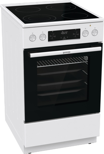 Gorenje GEC5C61WPB cooker Freestanding cooker Electric Zone induction hob White