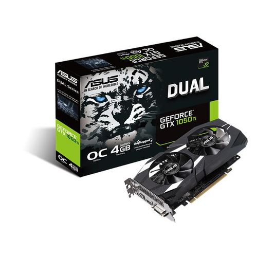 ASUS Dual -GTX1050TI-O4G-V2 видеокарта NVIDIA GeForce GTX 1050 Ti 4 GB GDDR5