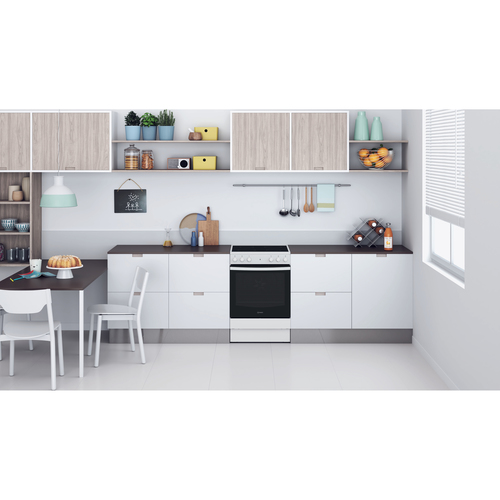 Indesit IS67V5KHW/UK cooker Freestanding cooker Electric Ceramic hob White – image 4