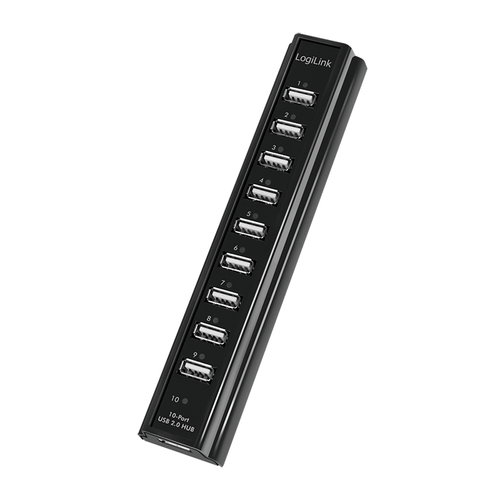 LogiLink USB 2.0 Hub 10-Port - Hub, afbeelding 5