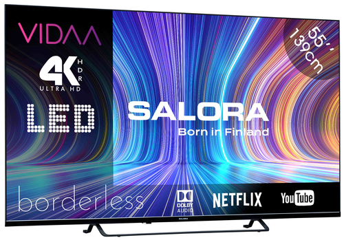 Salora 55UV210 TV 139.7 cm (55") 4K Ultra HD Smart TV Wi-Fi Black 250 cd/m² – image 2