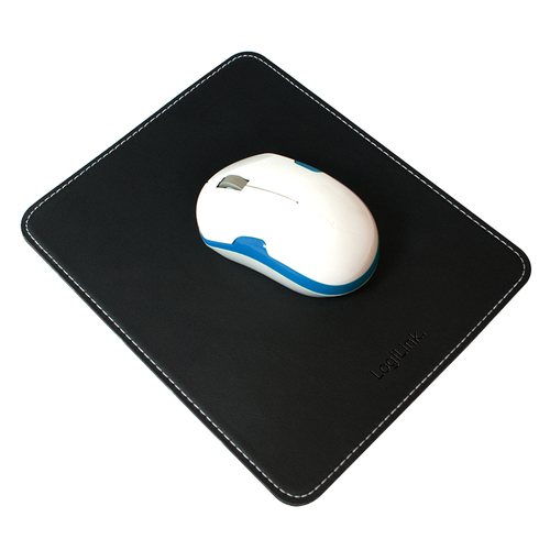 Logilink muismat Leder Design zwart, afbeelding 3