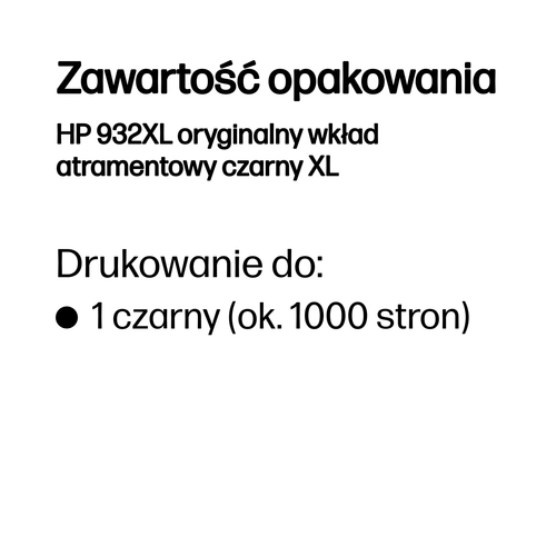 HP 932XL oryginalny wkład tusz atramentowy czarny (CN053AE)