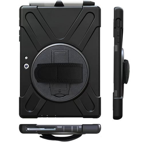 Accezz Full Protective backcover met strap voor de Samsung Galaxy Tab Active 5 Pro / 4 Pro - Zwart, afbeelding 7