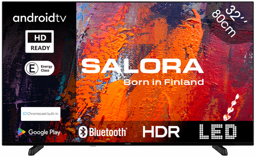 Salora 32HA550 телевизор 81,3 cm (32") HD Smart TV Wi-Fi Черный 250 cd/m²
