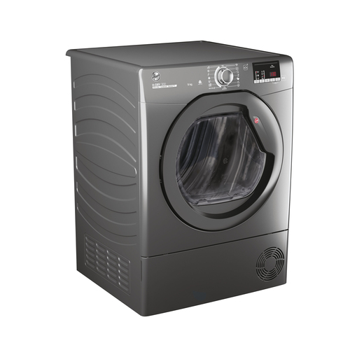 Hoover H-Dry 300 Hle C9DRGR-80 Wifi Connected 9Kg Condenser Tumble Dryer - Graphite - B Rated, Silver - image 3