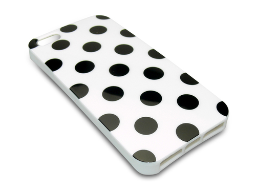 Sandberg Cover iPhone 5/5S dots BlackWhite