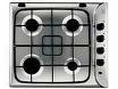 Indesit I640ASX hob Silver Built-in Gas 4 zone(s)