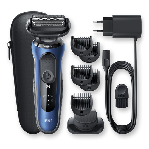 Braun Series 6 60-B1500s Foil shaver Trimmer Blue – image 5