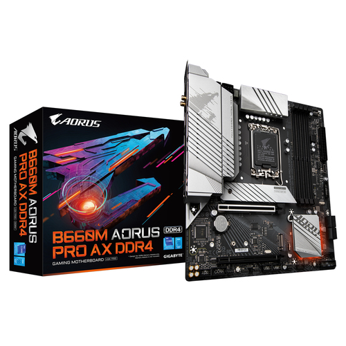GIGABYTE B660M AORUS PRO AX DDR4 материнская плата Intel B660 LGA 1700 Микро ATX
