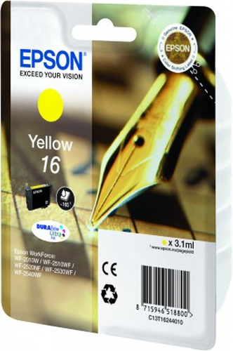 Epson 16 – Cartuccia giallo originale (Penna e cruciverba)