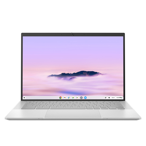 ASUS Chromebook Plus CX54 CB5403CMA-QM0130 Intel Core Ultra 5 115U Хромбук 35,6 cm (14") Сенсорный экран WQXGA 16 GB LPDDR5x-SDRAM 256 GB Твердотельный накопитель (SSD) Wi-Fi 6E (802.11ax) ChromeOS Серебристый QWERTY Британский английский
