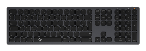 KeySonic KSK-8023BTRF (DE) клавиатура Универсальная Bluetooth QWERTZ Немецкий Антрацит, Черный