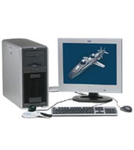 HP workstation xw5000 P4 3.06GHz 512MB/80GB Dn UATA No graphics CD-RW WindowsXP