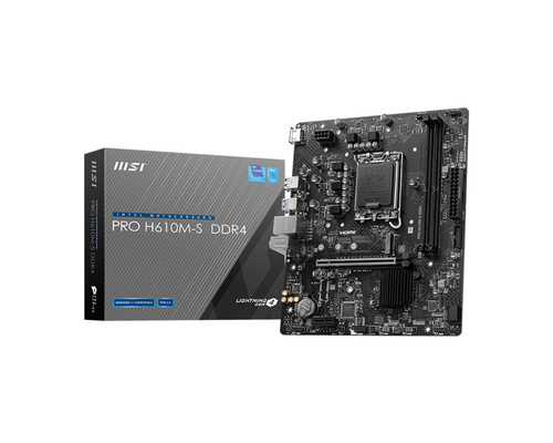 MB MSI MICROATX PRO H610M S DDR4 S1700 INTEL H610 HDMI 64GB DDR4 PRO H610M S DDR4 - Código: PRO H610M-S DDR4 | Compra en Guadalajara