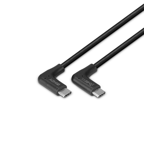 Lindy 32023 USB 3.2 Gen 2 10Gbps 60W USB Type-C (haaks) - USB Type-C (haaks) 1m, afbeelding 2