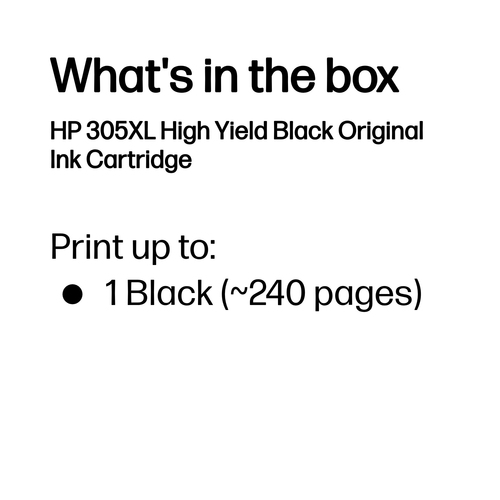 HP 305XL Original Ink Cartridge High Yield Black 3YM62AE - image 3