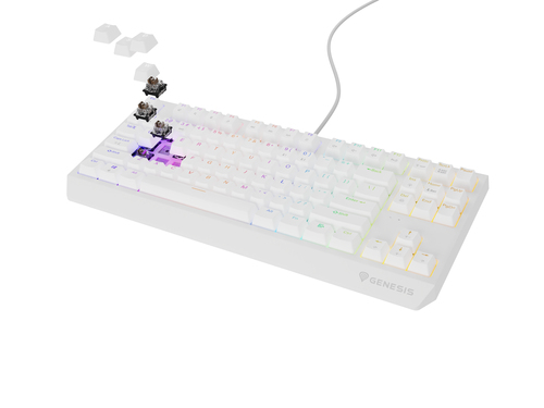 GENESIS NKG-2080 Thor 230 TKL RGB toetsenbord Wit, afbeelding 2