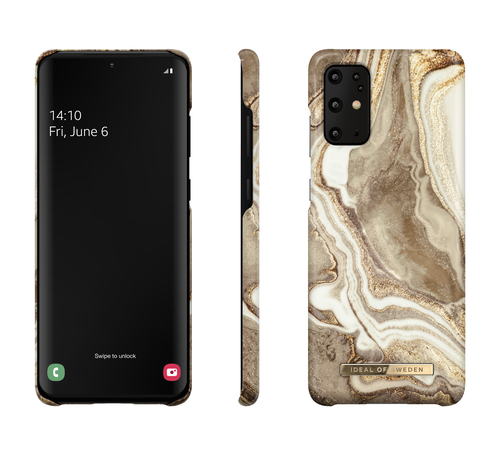 iDeal of Sweden Printed Case Galaxy S20+ Golden Sand Marble – image 2