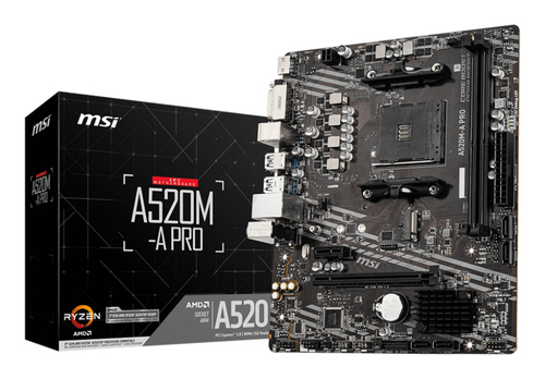 Msi Amd A520M-A Pro AM4 DDR4 micro Atx Motherboard - image 1