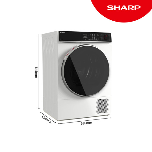 Sharp KD-NHL2S9GWE-EN tumble dryer Freestanding Front-load – image 2
