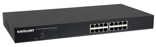 Intellinet 16-Port Fast Ethernet PoE+ Switch, 16 x PoE IEEE 802.3at/af Power-over-Ethernet (PoE+/PoE) ports, Endspan – image 2