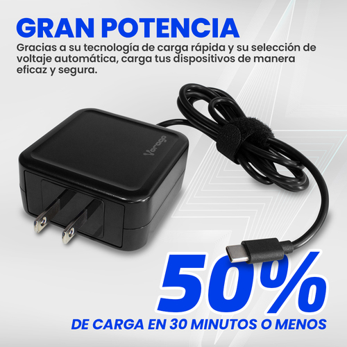 Cargador Vorago AU-501 Tipo C 45W multidispos VORAGO AU-501