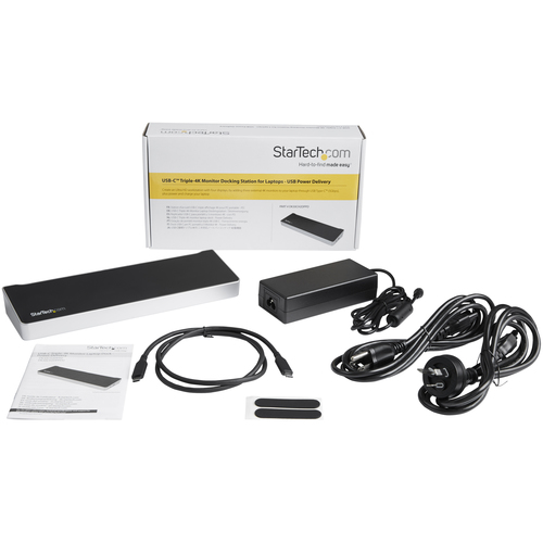 StarTech.com 4K USB-C Dock, Triple UHD 4K Monitor Docking Station, Mac & Windows, USB C to HDMI & DisplayPort – image 6