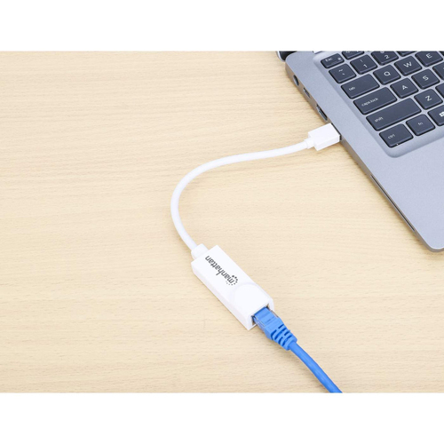 Manhattan Adaptador de red Gigabit USB-A, 10/100/1000 Mbps, 5 Gbps (USB 3.2 Gen1 / USB 3.0), Ethernet RJ45, blanco, 3 años de garantía, equivalente a USB31000SW imagen 5