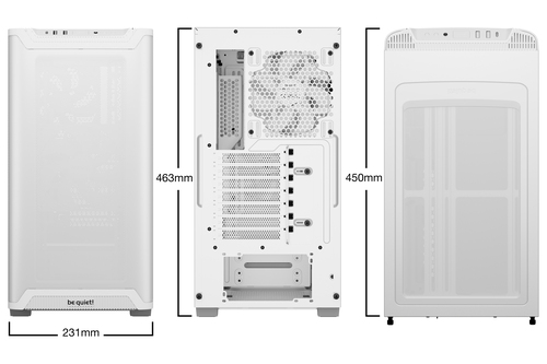 BeQuiet BGW75 Pure Base 501 Midi tower PC casing White Window Airflow - image 2