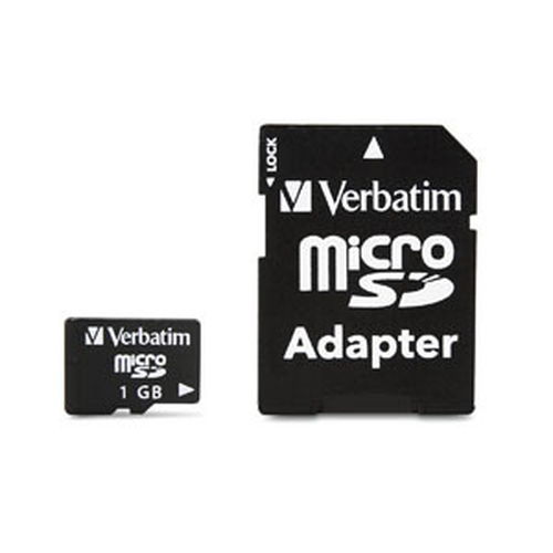Verbatim microSD™ Card / Adapter - 1GB