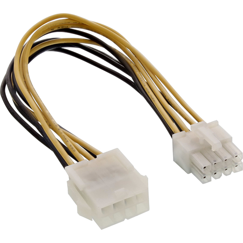 Product image: InLine Power Cable internal 8 Pin male / female 0.20m