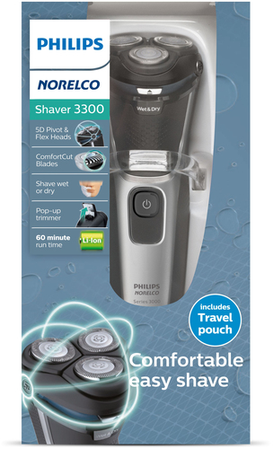 Philips Norelco Shaver series 3000 S3112/82 men's shaver Rotation shaver Trimmer Black, Silver – image 5