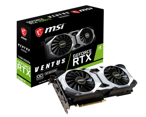 MSI VENTUS RTX 2080 Ti GP OC NVIDIA GeForce RTX 2080 Ti 11 GB GDDR6