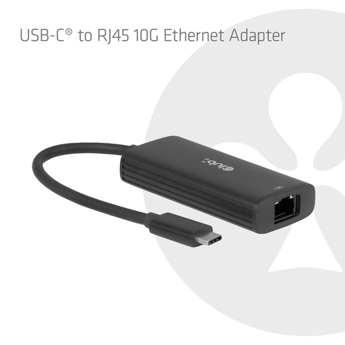 Club 3D CAC-2531 USB-C naar RJ45 10G Ethernet Adapter, afbeelding 2
