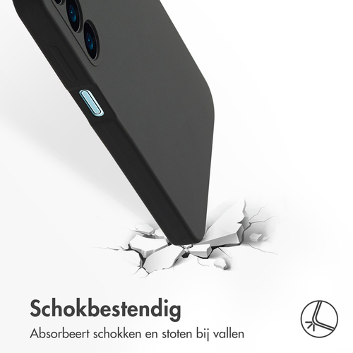 Accezz Liquid Silicone Backcover Samsung Galaxy A16 (5G) - Zwart, afbeelding 4