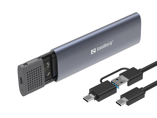 Sandberg USB 3.2 Case for M.2+NVMe, afbeelding 4