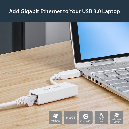 StarTech.com USB 3.0 to Gigabit Ethernet Network Adapter, 10/100/1000 Mbps, USB to RJ45, USB 3.0 to LAN Adapter, USB 3.0 Ethernet Adapter (GbE), TAA Compliant – image 9